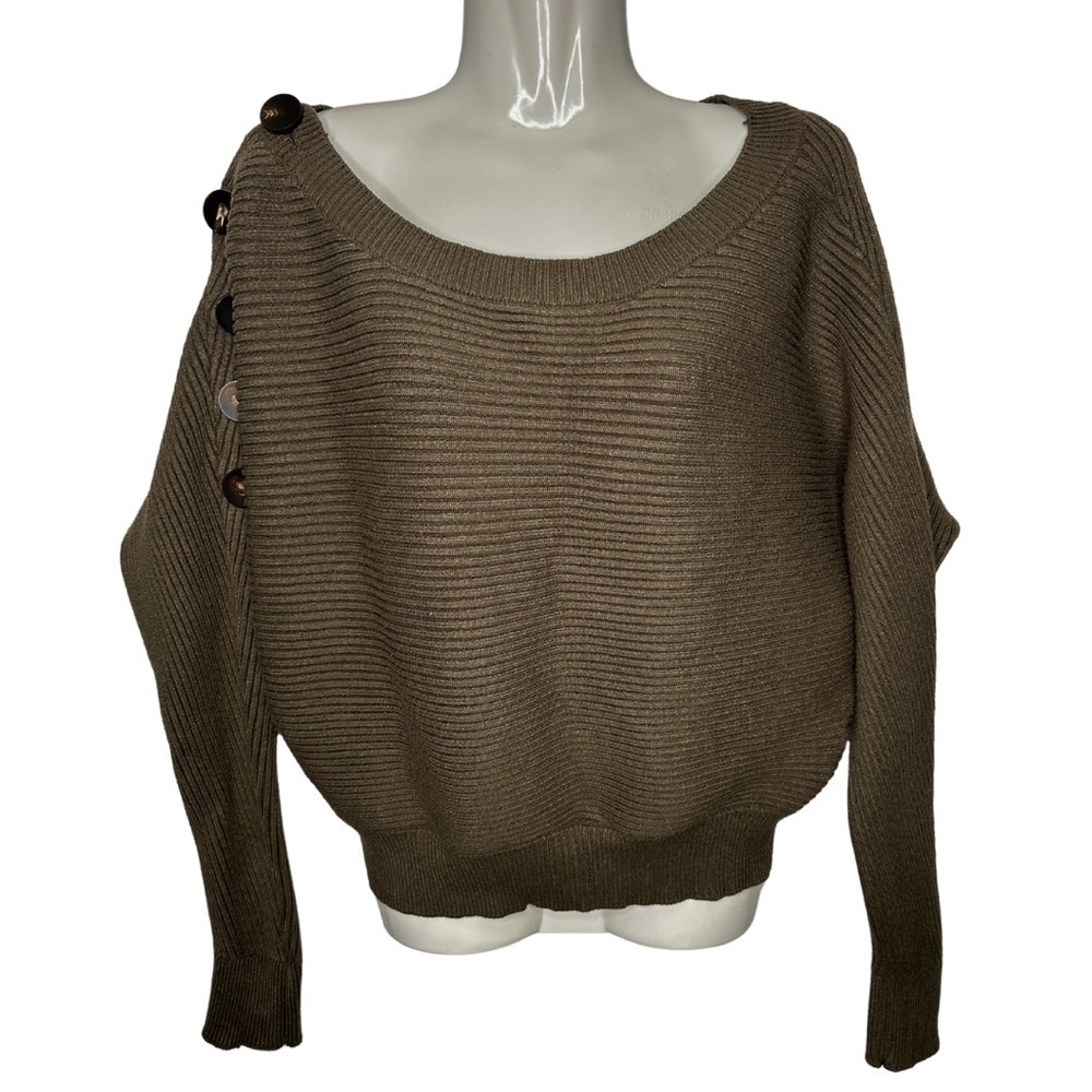 Zara Knit Side Button Detail Sweater Small